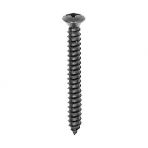 10 x 1 1/4 Phillips Oval Head Sheet Metal Screws Black Oxide