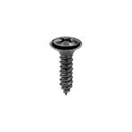 8 x 5/8 Phillips Oval Head Sems Screws Flush Washer (#6 Head) Black Oxide (100 pieces per package)