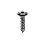 8 x 11/16 Phillips Oval Head Sems Screws Flush Washer (#6 Head) Black Oxide (100 pieces per package)