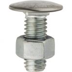 3/8-16 x 1 Bumper Bolts With Stainless Steel Cap Pan Head with Hex Nuts (25 pieces per package)