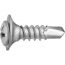 8 x 5/8 Phillips Oval Head Tek Sems Screws With Flush Washer Chrome (100 pieces per package)