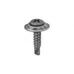 8 x 3/4 Phillips Oval Head Tek Sems Screws Countersunk with Finishing Washer Phosphate (100 pieces p