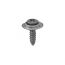 6 x 5/8 Phillips Oval Head Sems Screws With Countersunk Washer Black Phosphate