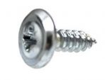 M4.2 x 13 Phillips Washer Head Pozi Drive Sheet Metal Screws (#8 x 33/64) Zinc  (100 pieces per pack