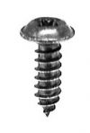 M4.2 x 13 Phillips Round Washer Head Pozi Drive Sheet Metal Screws (#8 x 33/64) Black Oxide  (100 pi