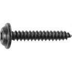 8 x 1 Phillips Flat Top Washer Head Sheet Metal Screws Black E-Coat (100 pieces per package)