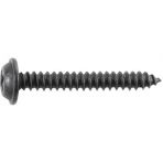 8 x 1 1/4 Phillips Flat Top Washer Head Sheet Metal Screws Black E-Coat (50 pieces per package)