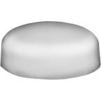 #8 Pop On Polypropylene Screw Cover & Base (5/8 OD) White