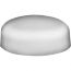 #8 Pop On Polypropylene Screw Cover & Base (5/8 OD) White