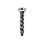 10 x 1 Phillips Oval Head Sheet Metal Screws #8 Head Zinc