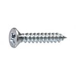 8 x 7/16 Phillips Flat Head Sheet Metal Screws #6 Head Zinc