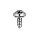 8 x 1/2 Phillips Flat Top Washer Head Sheet Metal Screws Zinc (100 pieces per package)