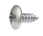 8 x 7/16 Phillips Truss Head Sheet Metal Screws Chrome (100 pieces per package)