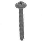 8 x 2 Phillips Flat Top Washer Head Sheet Metal Screws Black E-Coat (50 pieces per package)