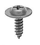 8 x 1/2 Phillips Round Washer Head Sheet Metal Screws Black Phosphate (100 pieces per package)