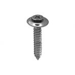 8 x 1 Phillips Oval Head Sems Screws With Countersunk Washer (#6 Head) Chrome