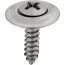 6 x 5/8 Phillips Oval Head Sems Screws With Countersunk Washer Chrome