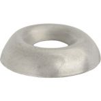 #4 Countersunk Type Washers Brass Nickel Plated (1000 pieces per package)