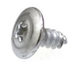 8 x 3/8 Phillips Washer Head Sheet Metal Screws Chrome