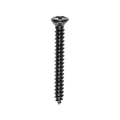 4 x 3/8 Phillips Oval Head Sheet Metal Screws Black Oxide