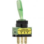 2 Position "Off-ON' Green Illuminated Toggle Switch with Handle Illuminated on 'On' Position with be