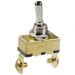 Brass S.P.S.T. Toggle Switch "Off-On"