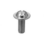 M6 x 16 Round Washer Head (5/8 Long) License Plate Screw (Slotted) Zinc