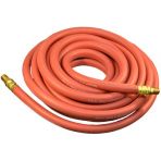 3/8 Red Air Hose With Fittings; Length: 50 Feet (1 piece per package)