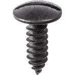 14 x 3/4 Truss Head License Plate Screws (Slotted) Black E-Coat with 168 Hours Salt Spray