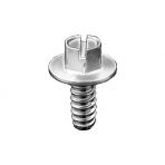 14 x 5/8 Hex Washer Head License Plate Screw (Slotted)