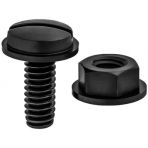 1/4-20 x 5/8 Truss Washer Head (Slotted) Black Natrual