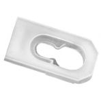 Moulding Clip for Landau Top White Nylon (100 pieces per package)