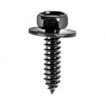 M6.3 x 25 Hex Head Sems Screws with Free Spinning Washer (#14 x 1) Phosphate (50 pieces per package)