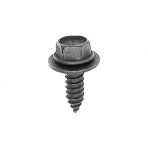 M6.3 x 20 Hex Head Sems Screws with Free Spinning Washer Black Phosphate (50 pieces per package)