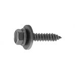 M4.2 x 20 Hex Head Sems Sheet Metal Screws with Free Spinning Washer (#8 x 25/32) Phosphate (50 piec