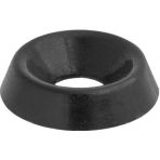 #6 Finishing Washers Black Nylon (50 pieces per package)