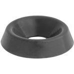 #8 Finishing Washers Nylon Black (50 pieces per package)