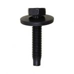 M6 x 1.0 x 30 Hex Head Sems Body Bolts with Free Spinning Washer & Dog Point (50 pieces per package)