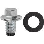 M12 x 19 Oil Drain Plug with Gasket Magnetic (2 pieces per package)