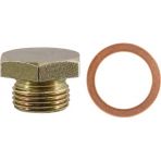 3/4-16 x 1/2 Oil Drain Plug with Gasket Zinc (2 pieces per package)