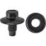 M12 x 19 Oil Drain Plug with Gasket Black Zinc (2 pieces per package)