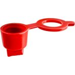 Grease Fittings Caps Red Polyethylene