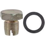 1/2-20 Oil Drain Plug with Gasket (Fibre) Double Oversize Self-Tapping (5 pieces per package)