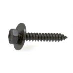 M4.2 x 25 Hex Head Sems Screws with Free Spinning Washer Black (#8 x 1) Black Phosphate (100 pieces