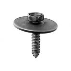 M4.2 x 20 Hex Head Sems Screws with Free Spinning Washer (#8 x 25/32) Black Phosphate (50 pieces per