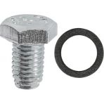 M12 x 1.75 Oil Drain Plug with Gasket (Fibre) Single Oversize Self-Tapping (5 pieces per package)