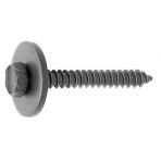 M4.2 x 30 Hex Head Sems Screws With Free Spinning Washer (#8 x 1 3/16) Black Phosphate (15 pieces pe