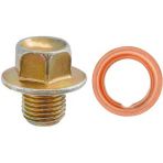 M12 x 1.25 x 12 Oil Drain Plug with Gasket (2 pieces per package)