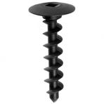 M9.5 x 46 Square Truss Head Sheet Metal Screws (1 13/16 Long) Black Nylon (25 pieces per package)