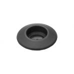 1 3/4 Hole Plug Plastic Buttons Black Polyethylene (50 pieces per package)